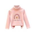 thumbnail image 1 of Iyufng Girls Sweatshirts,Fleece Graphic Cotton Crewneck Pullover Sweatshirt for Girls,Children's Small and Medium-sized Plush Thick Printed High Neck Fashion Tops,Teen Girls Pullover Tops, 1 of 3