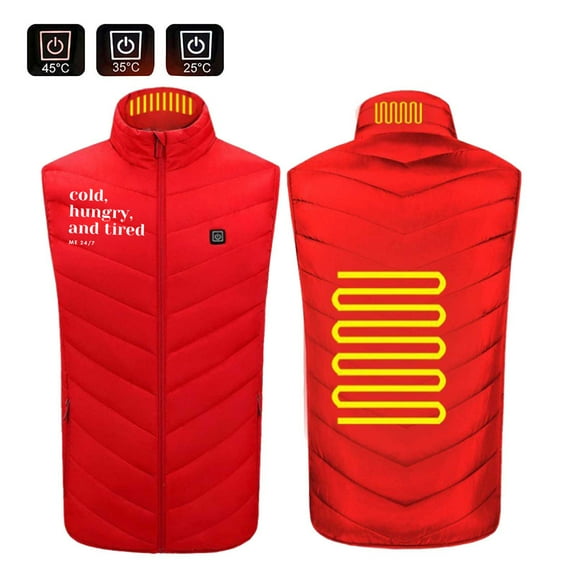 Iyufng Heated Vest for Women,Womens Heated Jacket,USB Intelligent Constant Temperature Heated Windproof Coat for Men and Women 2 Areas,Womens Winter Heated Jackets Coat Plus Size