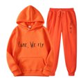 thumbnail image 1 of Iyufng Hoodie Set for Women 2 Piece Set,Plus Size Hooded Sweatshirt and Sweatpants Sets,Casual Printed Pocket Hoodie With Long Sleeves,Jogger Outfit Sweatsuits for Women Set, 1 of 2