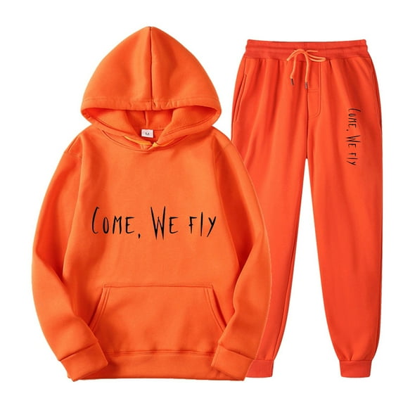 Iyufng Hoodie Set for Women 2 Piece Set,Plus Size Hooded Sweatshirt and Sweatpants Sets,Casual Printed Pocket Hoodie With Long Sleeves,Jogger Outfit Sweatsuits for Women Set