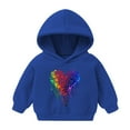 thumbnail image 1 of Iyufng Hoodies for Girls Fleece,Long Sleeve Graphic Hooded Sweatshirt,Kids Pattern T-shirt Printed Round Neck Short Cute Hoodies Boys and Girls,Teen Girls Pullover Tops, 1 of 2