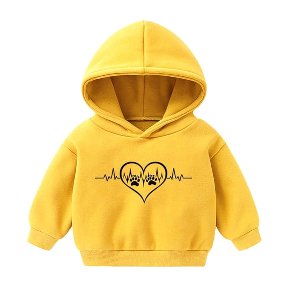 Iyufng Hoodies for Girls Fleece,Long Sleeve Graphic Hooded Sweatshirt,Kids Pattern T-shirt Printed Round Neck Short Cute Hoodies Boys and Girls,Teen Girls Pullover Tops