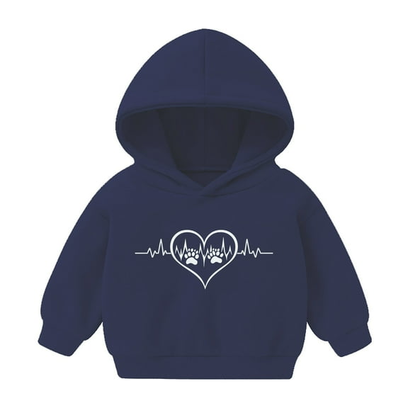 Iyufng Hoodies for Girls Fleece,Long Sleeve Graphic Hooded Sweatshirt,Kids Pattern T-shirt Printed Round Neck Short Cute Hoodies Boys and Girls,Teen Girls Pullover Tops
