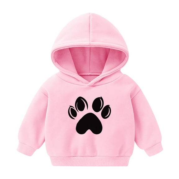 Iyufng Hoodies for Girls Fleece,Long Sleeve Graphic Hooded Sweatshirt,Kids Pattern T-shirt Printed Round Neck Short Cute Hoodies Boys and Girls,Teen Girls Pullover Tops