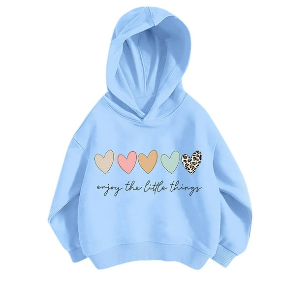 Iyufng Hoodies for Girls,Long Sleeve Graphic Hooded Sweatshirt,Children's Hoodie Thin Style Small and Medium Loose Hoodie Fashion,Teen Girls Pullover Tops