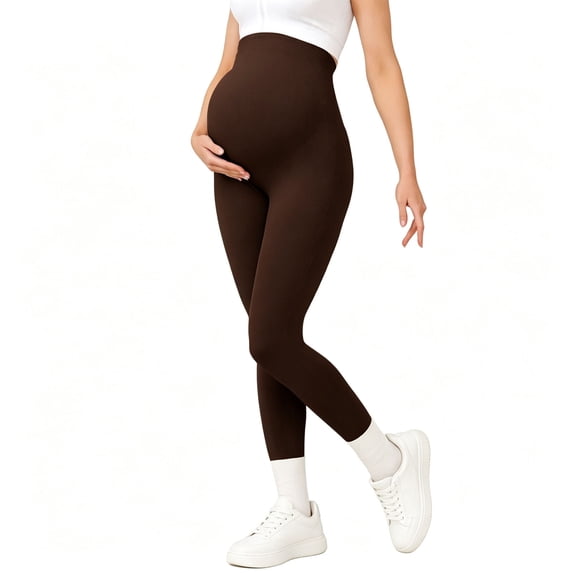 Iyufng Maternity Yoga Pants Stretchy Seamless Sports Casual Leggings for Outdoor Wear