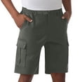 thumbnail image 1 of Iyufng Men's Cargo Shorts Solid Color Summer Casual Relaxed Fit Athletic Multiple Pockets, 1 of 5