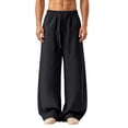 thumbnail image 1 of Iyufng Men's Loose Fit Casual Drawstring Straight Leg Pants with Pockets, 1 of 6