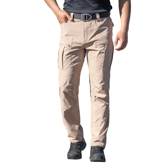 Iyufng Men's Waterproof Outdoor Work Pants with Multiple Pockets