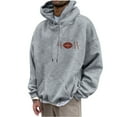 thumbnail image 1 of Iyufng Mens Hooded Sweatshirts Hoodies for Men,Men Casual Fashion Hooded Sweatshirts Round Neck Print Pullover Long Sleeve Tops Sweatshirt,Mens Hoodies Pullover, 1 of 1