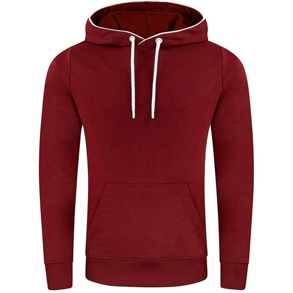 Iyufng Mens Hooded Sweatshirts Hoodies for Men,Men's Solid Color Versatile Fashion Casual Sweater Hooded Pullover Thin Sweater Jacket,Mens Hoodies Pullover