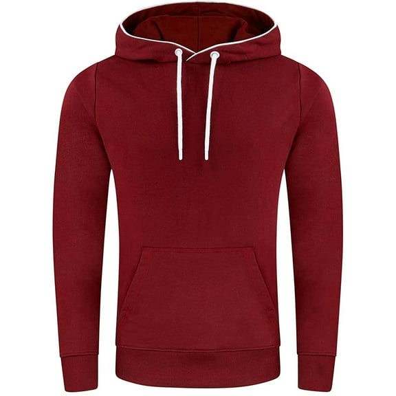 Iyufng Mens Hooded Sweatshirts Hoodies for Men,Men's Solid Color Versatile Fashion Casual Sweater Hooded Pullover Thin Sweater Jacket,Mens Hoodies Pullover