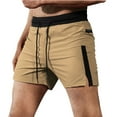 thumbnail image 1 of Iyufng Mens Shorts Athletic Men's Shorts,Elastic Waist Men's Fashion Casual Drawstring Elastic Pocket Zipper Running Fitness Shorts, 1 of 4