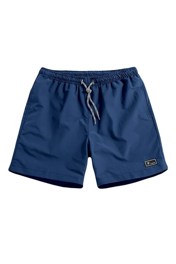 Mens Shorts Athletic,Men's Shorts Elastic Waist,Summer Plus Size Thin Fast-drying Beach Trousers Casual Sports Short Pants