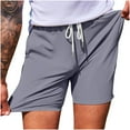 thumbnail image 1 of Iyufng Mens Shorts Athletic Men's Shorts,Men's Casual Drawstring Stretch Waist Summer Quick Dry Beach Athletic Gym Shorts with Pocket, 1 of 9