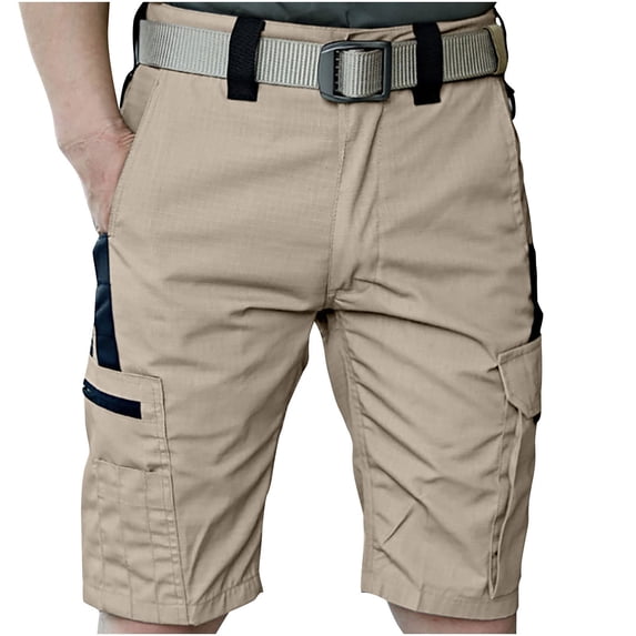 Iyufng Mens Shorts Clearance,Men's Shorts,Men's Pants Pocket Water Ripstop Hiking Pants Lightweight Cargo Fishing Military Shorts,Holiday Savings Deals