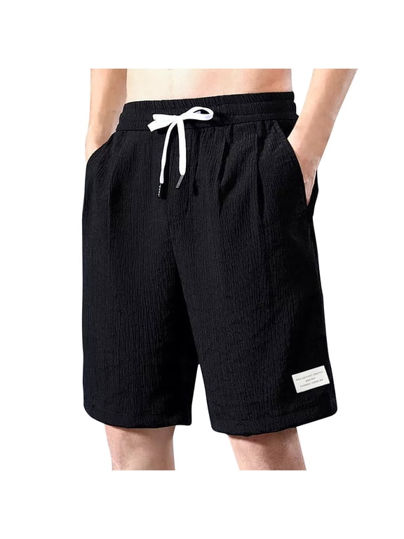 Mens Shorts with Pockets,Men's Shorts,Men's Fashion Summer Loose Casual Solid Classic Half Shorts Pants