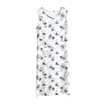 thumbnail image 1 of Iyufng Nightgowns for Women Casual Printed Pajama Dress Sleeveless Round Neck Comfortable Loungewear Tank Dress Home Clothes, 1 of 6