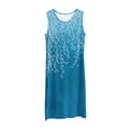thumbnail image 1 of Iyufng Nightgowns for Women Casual Printed Pajama Dress Sleeveless Round Neck Comfortable Loungewear Tank Dress Home Clothes, 1 of 6