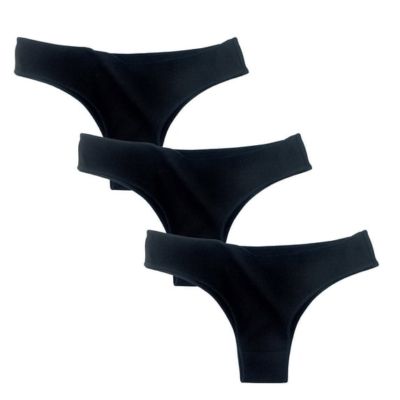 Iyufng Plus Size Panties for Women,Women's Panties 3PC Women Everyday Solid Color Ventilate Elastic Low Waist Underwear Panties,Womens Panties