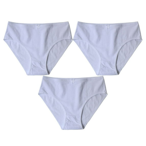 Iyufng Plus Size Panties for Women,Women's Panties,3PC Women Everyday Solid Color Ventilate High Waist Elastic Underwear Panties,Womens Panties