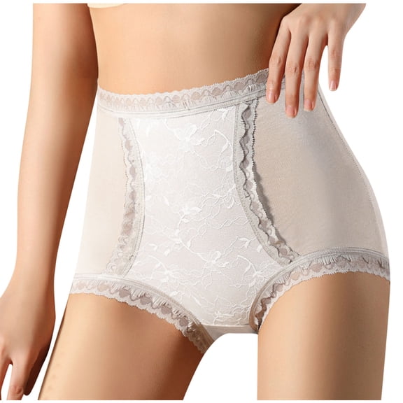 Iyufng Plus Size Panties for Women,Women's Panties Fashion Women's Casual Print Briefs Sexy Lace Ventilate High Waist Underpants Briefs,Shaping Panties