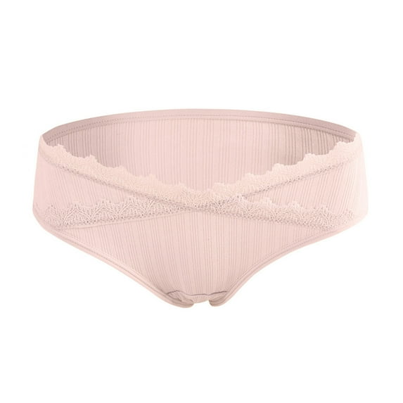 Iyufng Plus Size Panties for Women,Women's Panties,Ladies Comfortable Prenatal Solid Color Large Size Abdominal Panties Low Waiste Underpants,Maternity Underwear