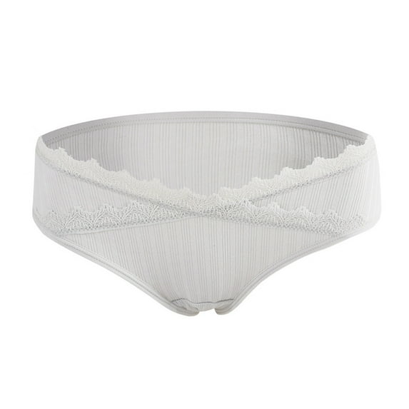 Iyufng Plus Size Panties for Women,Women's Panties,Ladies Comfortable Prenatal Solid Color Large Size Abdominal Panties Low Waiste Underpants,Maternity Underwear