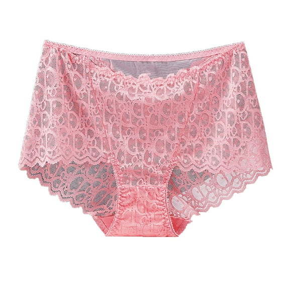 Iyufng Plus Size Panties for Women,Women's Panties Women Solid Color Underwear High Waisted Lace Tight and Breathable Underwear Panties,Shaping Panties