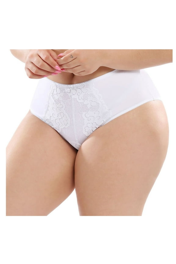 Plus Size Panties for Women,Women's Panties Women's Comfortable Temperament Fashion Lace Oversized Lace Patchwork Underwear,Womens Panties