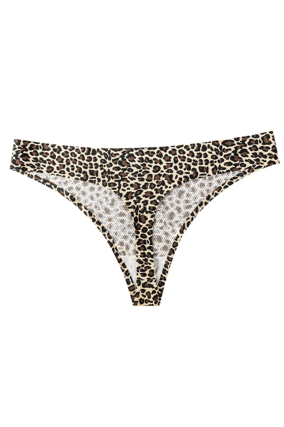 Plus Size Panties for Women,Women's Panties Women's Fashion Comfortable Flower Leopard Print Low Waist Seamless G-string Pants Panties Thong,Womens Thongs