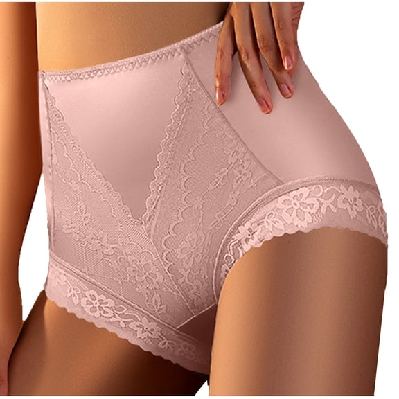 Iyufng Plus Size Panties for Women,Women's Panties,Women's Fashion Solid Briefs Comfortable High Waist Lace Underwear Women Panties,Shaping Panties