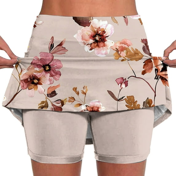 Iyufng Shorts for Women Plus Size Shorts,Women's New Color Mid-waist Skirt Pants Sports Casual Shorts Bottoming Skirt Pants