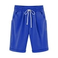 thumbnail image 1 of Iyufng Shorts for Women Plus Size Casual Linen Shorts Women Solid Color Fashionable Temperament Five Part Pants and Shorts, 1 of 3