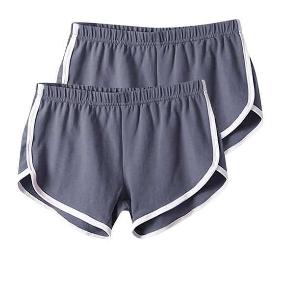 Iyufng Shorts for Women Plus Size Shorts,2pcWomen Casual Sports Shorts Workout Yoga Shorts Active Shorts
