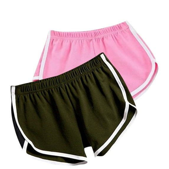 Iyufng Shorts for Women Plus Size Shorts,2pcWomen Casual Sports Shorts Workout Yoga Shorts Active Shorts
