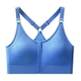 thumbnail image 1 of Iyufng Sports Bras for Women Front Zipper Wireless Bra Adjustable straps Exercise Bra, 1 of 6