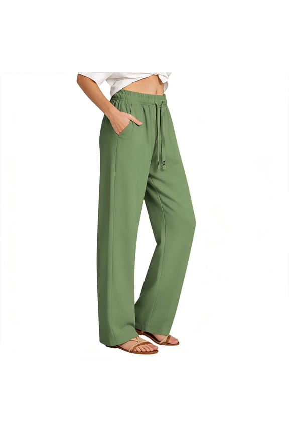 Sportswear Pants for Women Loose Breathable Straight Leg High Speed Drying Long Pants