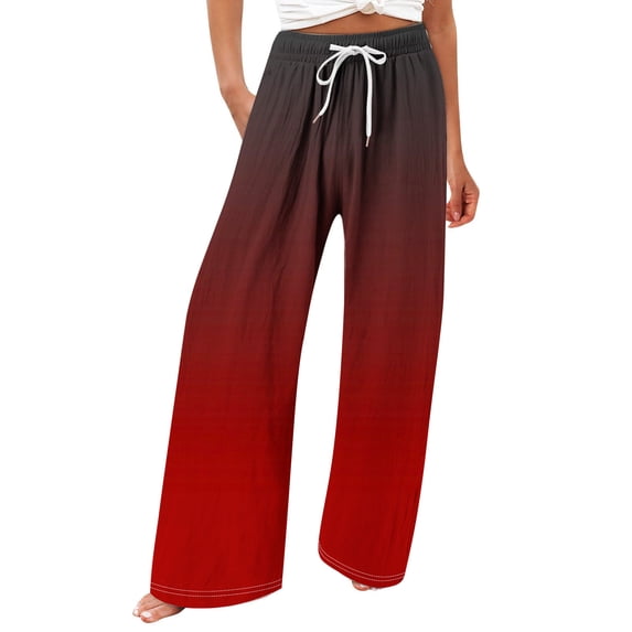 Iyufng Straight Pants for Women Plus Size,Women Pants Women'S Summer Straight Pocket Casual Fashion Printed Pants,Gifts for Women