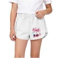 thumbnail image 1 of Iyufng Summer Children Shorts Bow and Cherry Print Shorts with Elastic Waistband Summer Casual Shorts, 1 of 6