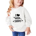 thumbnail image 1 of Iyufng Toddler Girls Sweatshirts,Graphic Cotton Crewneck Pullover Sweatshirt for Girls,Toddler Kids Boys Girls Valentine's Day Heart Print Long Sleeve Hoodless Sweatshirts,Toddler Girls Shirts Tops, 1 of 8