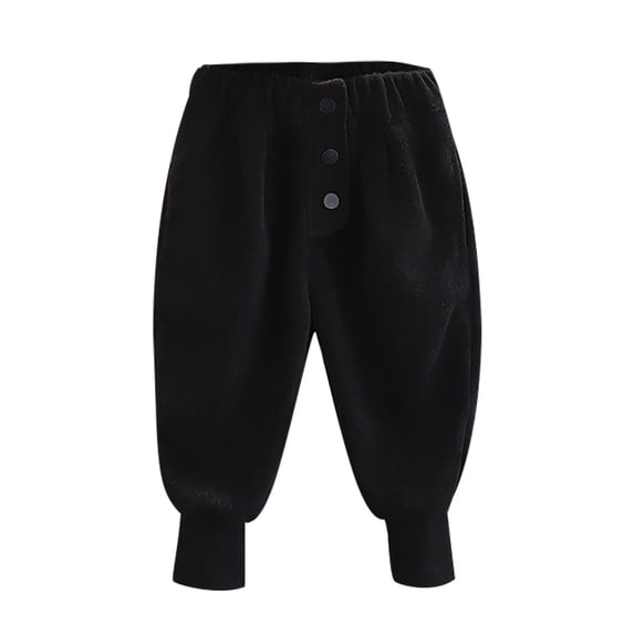 Iyufng Toddler Kids Girls Pants,Toddler Girl Pants 1-6 Years Children's Casual Solid Color Versatile Mid Waist Button Up Ankle Pants Long Pants,Baby Girl Pants