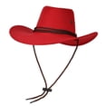 thumbnail image 1 of Iyufng Unisex Cowboy Hats Wide-Brimmed Hat with Breathable Adjustable Drawstring Hats for Summer, 1 of 2