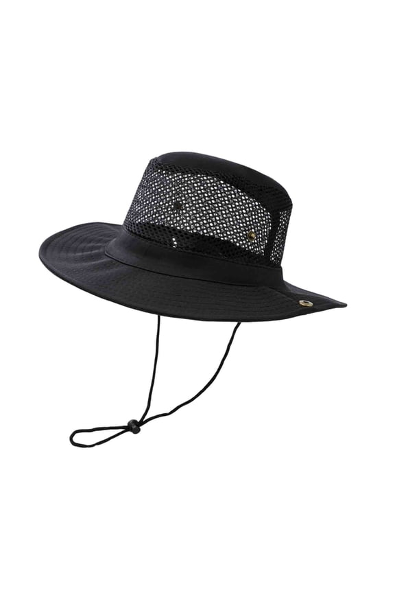 Unisex Sun Hat Outdoor Hiking Bucket Hat with Adjustable Drawstring