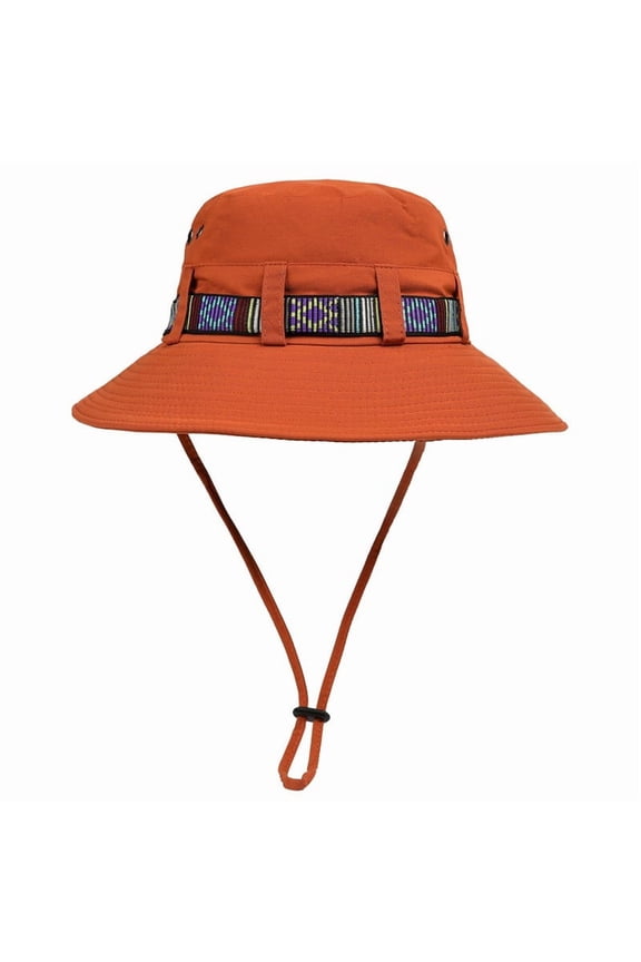 Unisex Sun Hat Outdoor Hiking Bucket Hat with Adjustable Drawstring