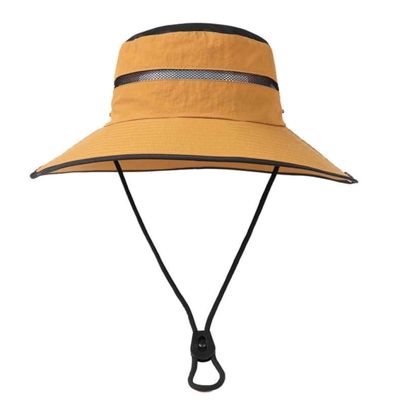 Iyufng Unisex Sun Hat Outdoor Hiking Bucket Hat with Adjustable Drawstring