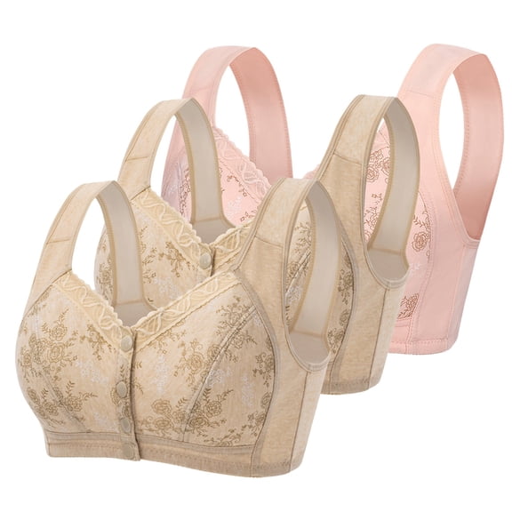 Iyufng Wireless Bras for Women Plus Size,Women's Push up Bra,Woman's Comfortable Lace Breathable Bra Underwear No Rims,Womens Bras