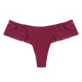 thumbnail image 1 of Iyufng Women Low Rise Breathable Thong Underwear Elastic Waistband Seamless Stretch Invisible Daily Intimates Panties, 1 of 6