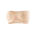 thumbnail image 1 of Iyufng Women's Front Closure Strapless Lace Bandeau Bra Anti Slip Push Up Convertible Bralette, 1 of 8