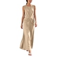 thumbnail image 1 of Iyufng Women's Maxi Dresses Summer Fashion Sleeveless Dress Casual Cross-Strap Loose Dress, 1 of 7